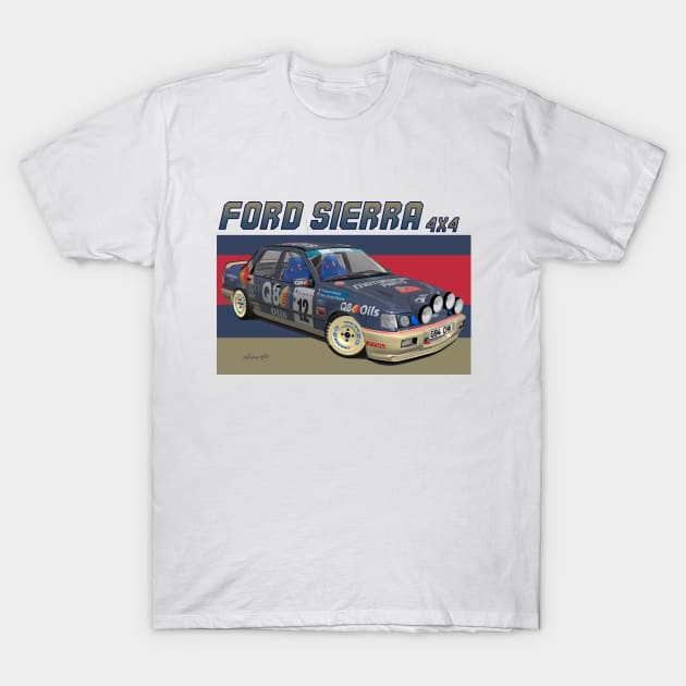 GrA Ford Sierra Sapphire RS Cosworth 4X4 T-Shirt by PjesusArt